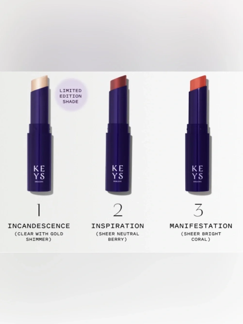 KEYS Soulful Kiss Tinted Lip Balm Set — Deep Purple
